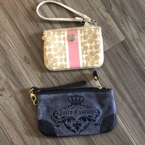 Juicy couture & Coach wristlet bundle